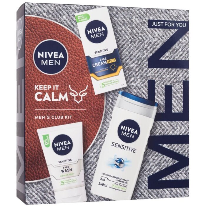 „Nivea Men Sensitive Keep It Calm“ rinkinys – dovanų rinkinys