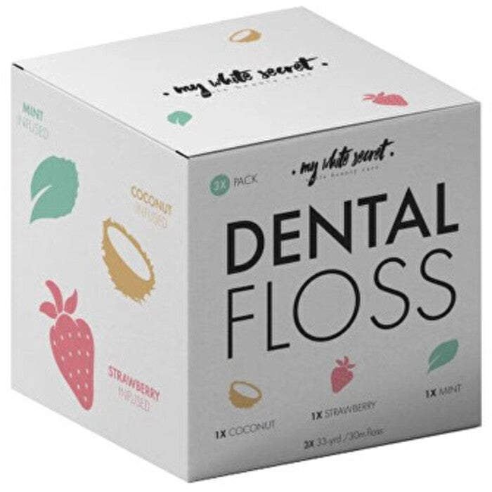 My White Secret Dental Floss - Dantų siūlas ( 3 vnt )