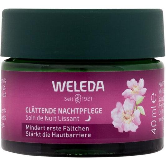 Weleda Wild Rose & White Tea glotninamasis naktinis kremas