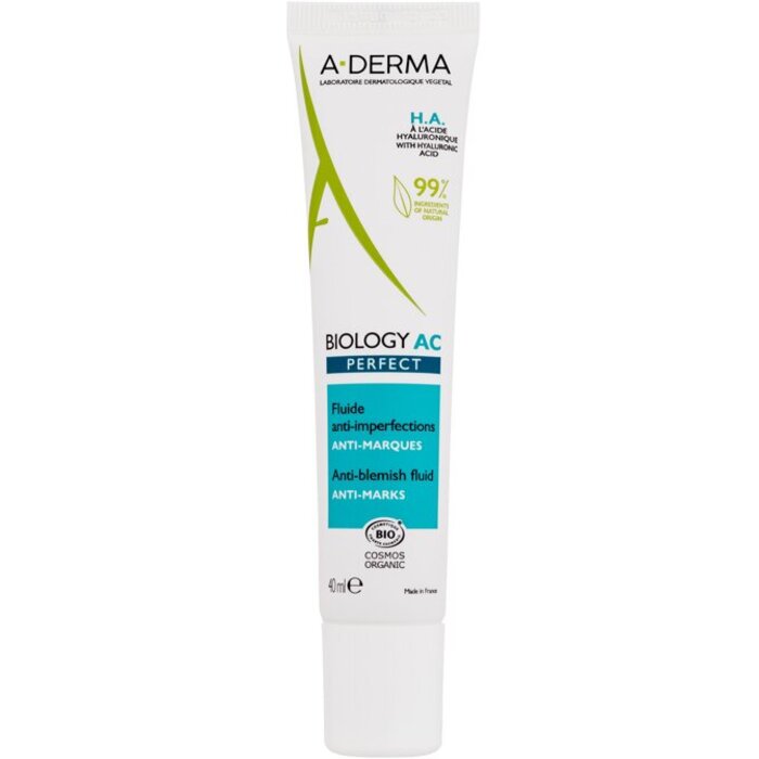A-Derma Biology AC Perfect Anti-Blemish Fluid - Skystis nuo odos trūkumų