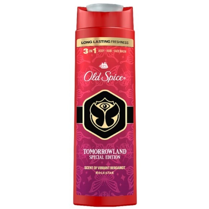 Old Spice Tomorrowlir Rockstar 3 viename kūno, plaukų ir veido prausiklis
