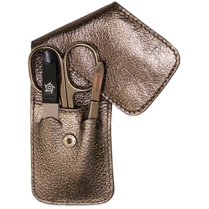 Pfeilring Solingen Manikiūro kelioninis rinkinys 3 vnt bronzos metalic