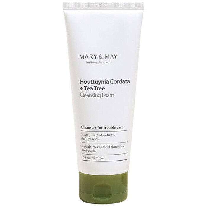 MARY & MAY Houttuynia Cordata + arbatmedžio valomosios putos – valomosios putos probleminei odai