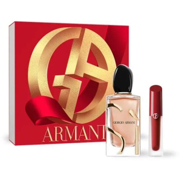 Armani Sí Intense dovanų rinkinys EDP 100 ml ir Lūpdažis 4 ml