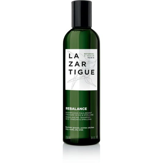 Lazartigue „Rebalance Rebalancing“ šampūnas – harmonizuojamasis šampūnas riebiems plaukams ties šaknimis ir sausiems galiukams.