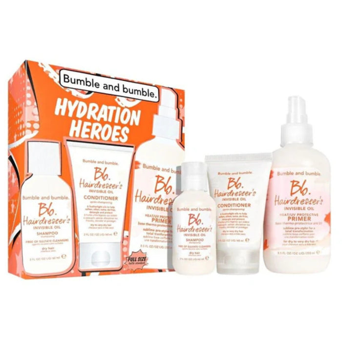 Bumble ir bumble Hydration Heroes rinkinys – plaukų priežiūros dovanų rinkinys
