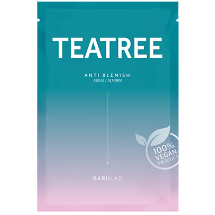 Barulab Tea Tree Anti Blemish Clean Vegan Mask – valomoji veido kaukė