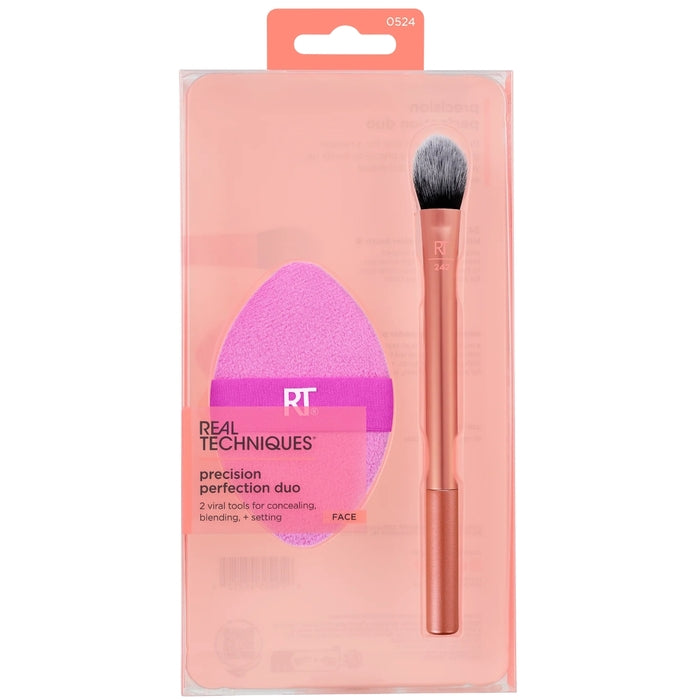 „Real Techniques Precision Perfection Duo“ – teptukų ir kempinės rinkinys