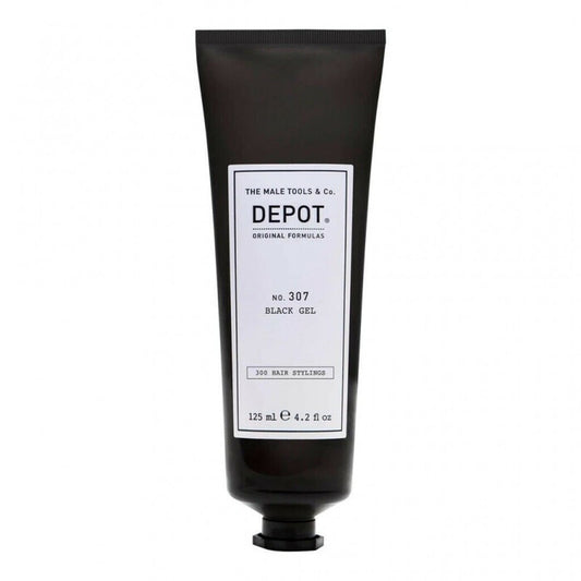 Depot No. 307 Black Gel - Formavimo gelis tamsiems plaukams