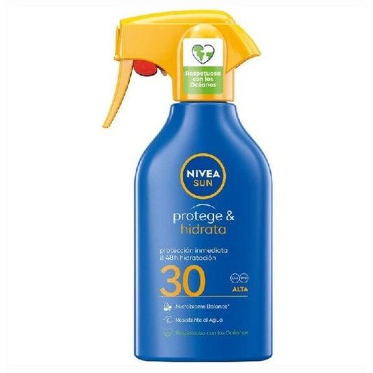 „Nivea Protect & Moisture Spray“ SPF 30 nuo saulės – drėkinamasis apsauginis purškiklis nuo saulės