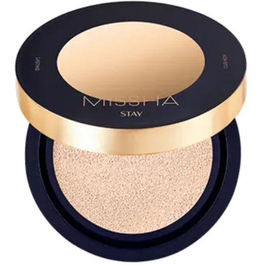 Missha Stay Cushion makiažo priemonė SPF 40 – labai dengiantis makiažas 15 g