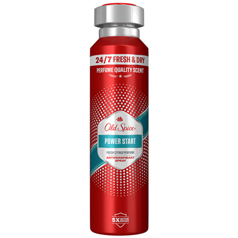 „Old Spice Power Start“ antiperspirantasas purškiamas – antiperspirantasas purškiamame pavidale
