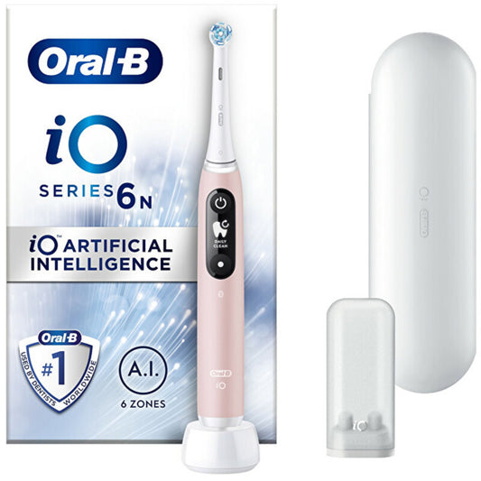 „Oral B iO Series 6“ (rožinis) – elektrinis dantų šepetėlis