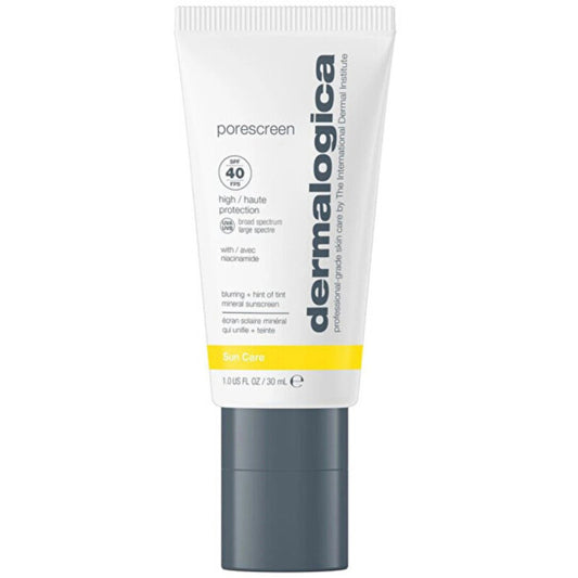 „Dermalogica Sun Care PoreScreen“ mineralinis apsauginis kremas nuo saulės SPF 40 – mineralinis apsauginis kremas nuo saulės