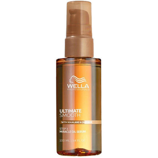 „Wella Professional Ultimate Smooth Miracle Oil Serum“ – maitinamasis aliejaus serumas