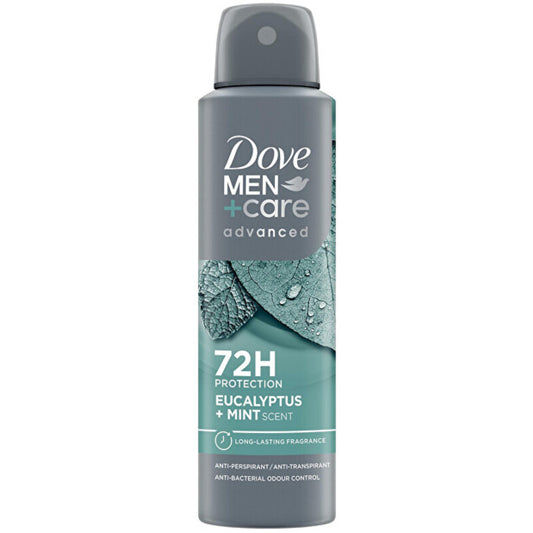 „Dove Men+Care Advanced Eucalyptus + Mint“ antiperspirantas – purškiamas antiperspirantas