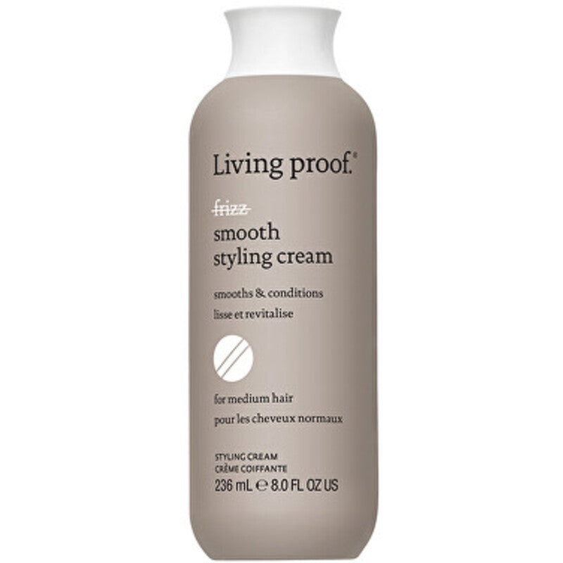 Gyvas įrodymas. „No Frizz Smooth Styling Cream“ – formavimo kremas nuo plaukų šiaušimosi.
