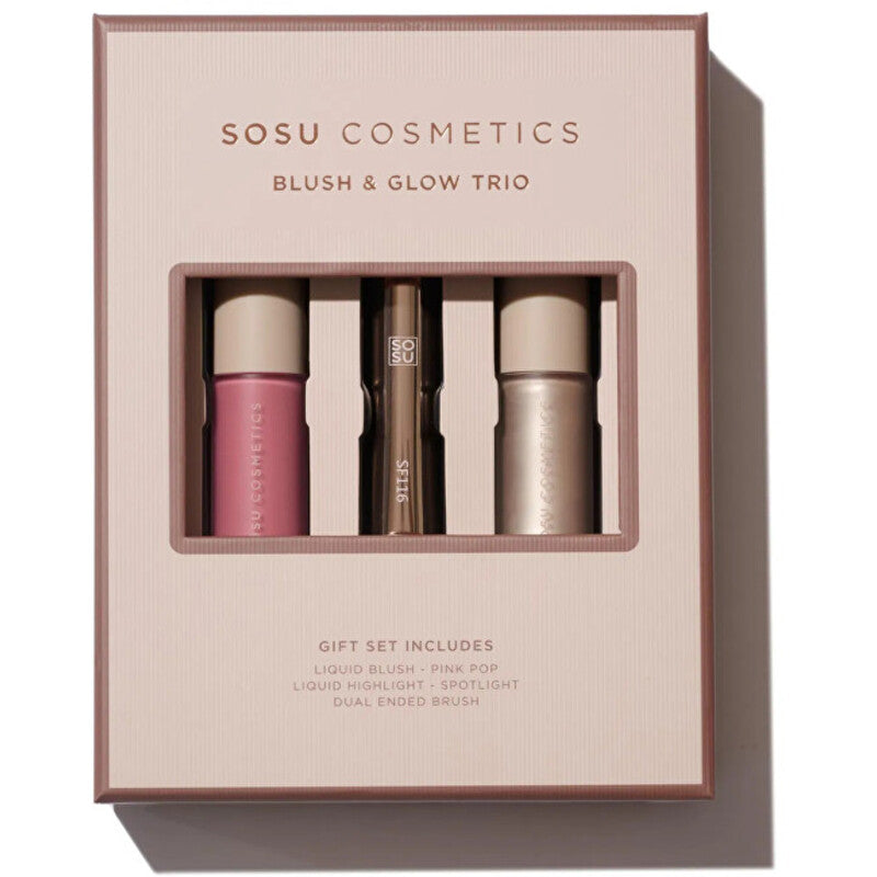 Sosu Blush & Glow Trio - Dovanų dekoratyvinės kosmetikos rinkinys