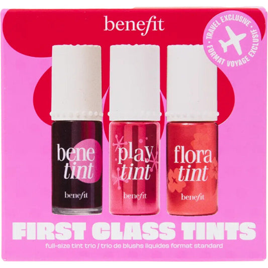 Benefit First Class Tints Set – Dovanų rinkinys skystų lūpų ir skruostų spalvų