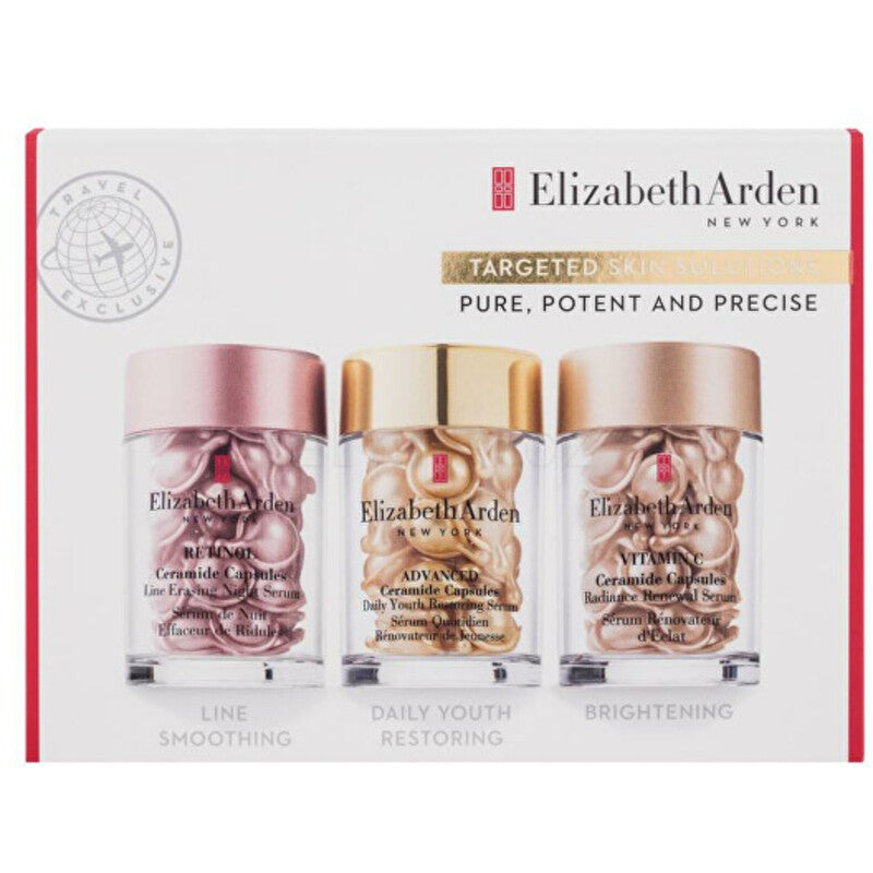 „Elizabeth Arden Ceramide Capsules Trio Set“ – odos priežiūros dovanų rinkinys kapsulėse