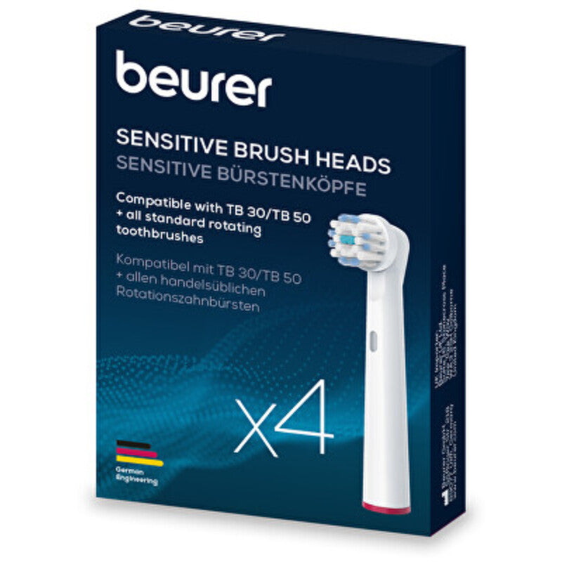 Beurer keičiamos dantų šepetėlio galvutės (4 vnt.) jautriai dantis
