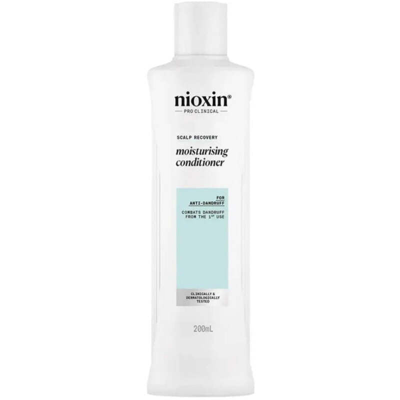 Nioxin Scalp Recovery drėkinamasis kondicionierius – kondicionierius ploniems plaukams su riebaluotomis pleiskanomis.
