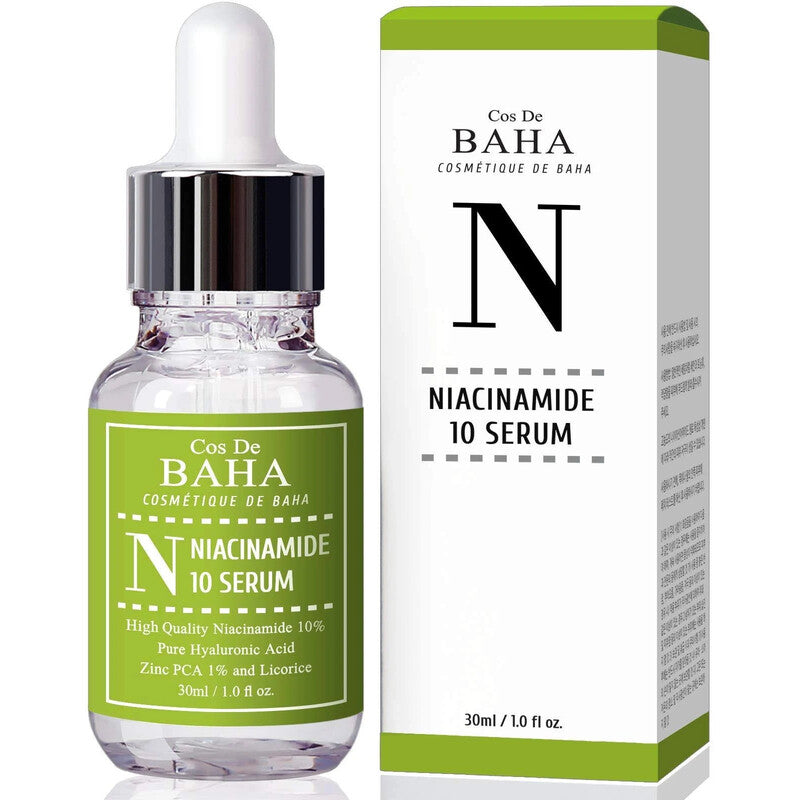 Cos De Baha N Niacinamide 10 Serum – priešuždegiminis serumas riebiai ir probleminei odai