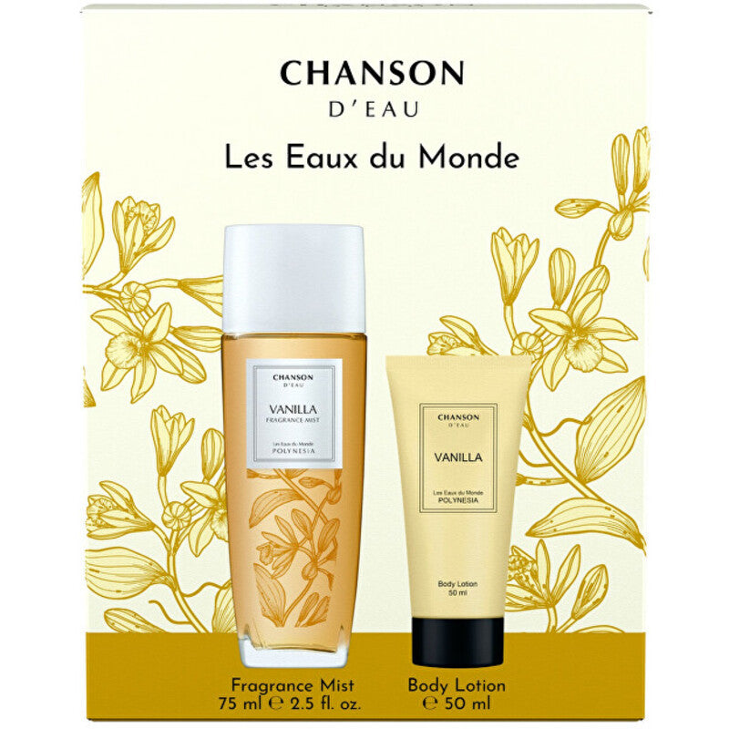 Chanson Chanson D´Eau Vanilla dovanų rinkinys Body ir plaukų dulksna 75 ml ir kūno losjonas 50 ml