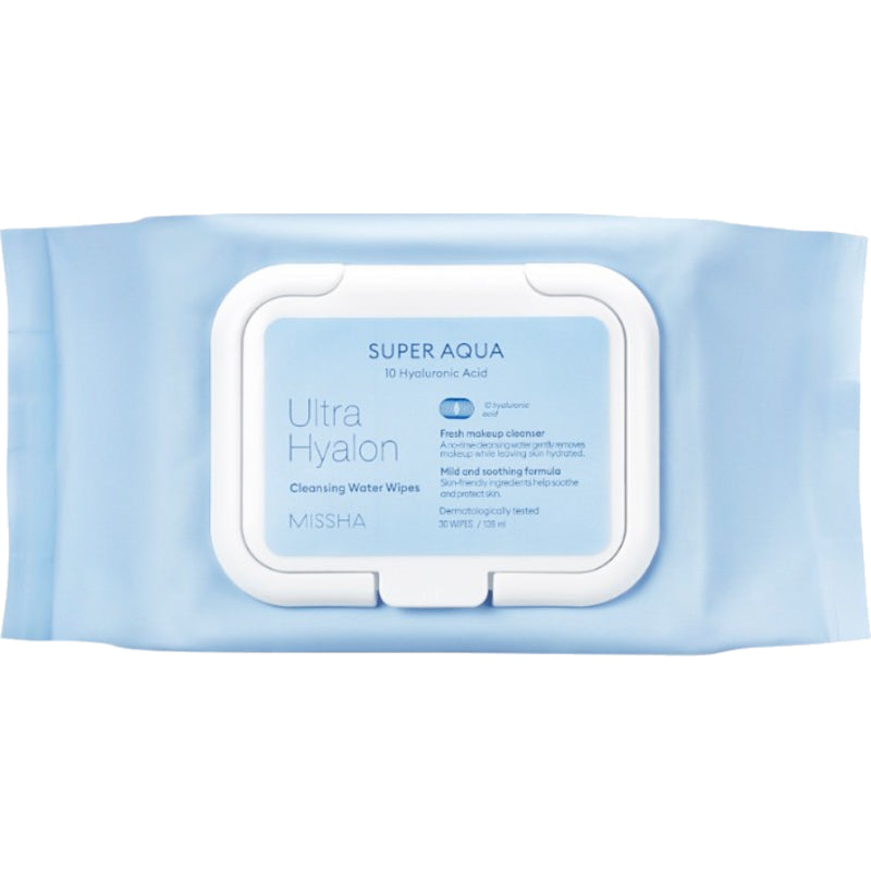 „Missha Super Aqua Ultra Hyalon Cleansing Water Tissue“ – veido servetėlės