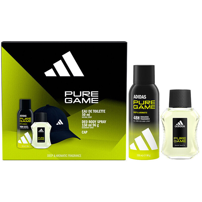 Adidas Pure Game dovanų rinkinys EDT 50 ml, dezodorantas 150 ml ir cap