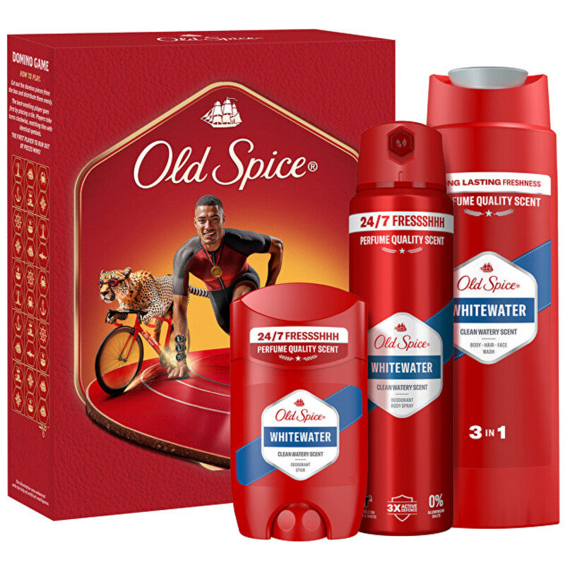 „Old Spice WhiteWater“ dovanų rinkinys – dovanų rinkinys su domino kauliukais