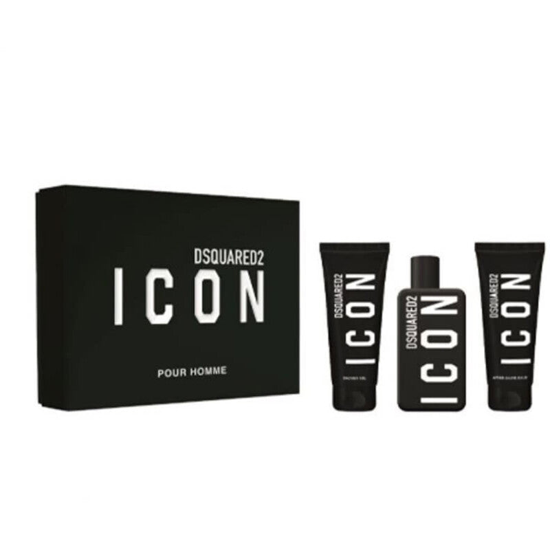 Dsquared2 Icon Pour Homme Gift Set EDP 100 ml, shower gel 100 ml and aftershave balm 100 ml