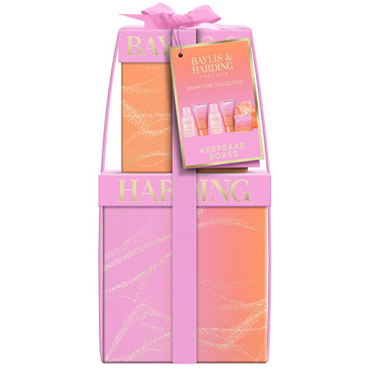 „Baylis & Harding“ migdolų aliejaus dovanų dėžutė (simondsijų, vanilės ir migdolų aliejaus) – dovanų rinkinys