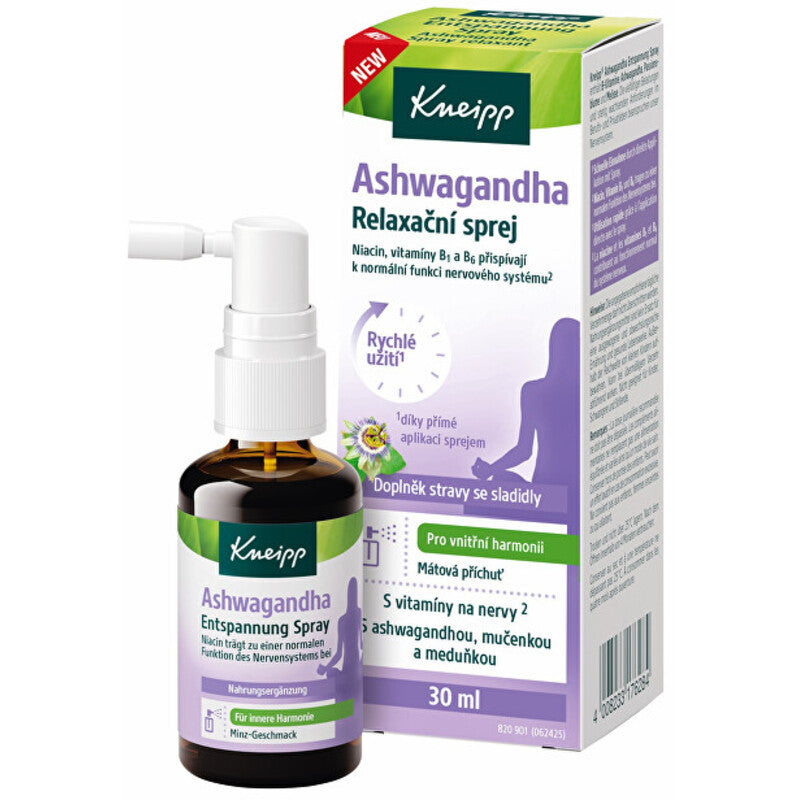 Kneipp Ashwagirha purškiklis – atpalaiduojantis purškiklis