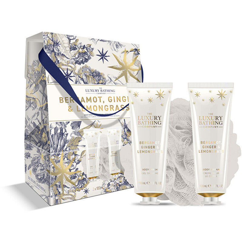 „Luxury Bathing Company“ kūno priežiūros rinkinys dovanų dėžutėje (bergamotė, imbieras ir citrinžolė)