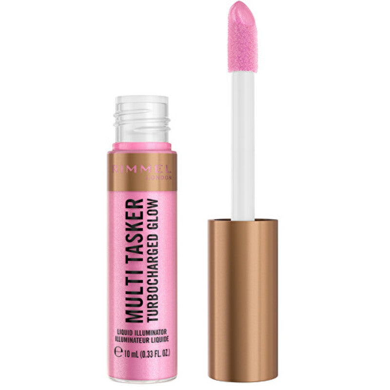 Rimmel Daugiafunkcinis skystas šviesinimo skystis „Turbocharged Glow Illuminator“ – skystas šviesinimo skystis 10 ml