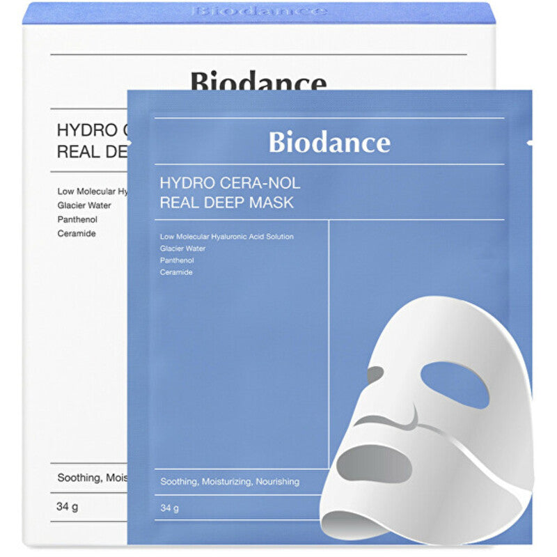 Biodance Hydro Cera-nol Real Deep Mask - odos kaukė (4 vnt.)