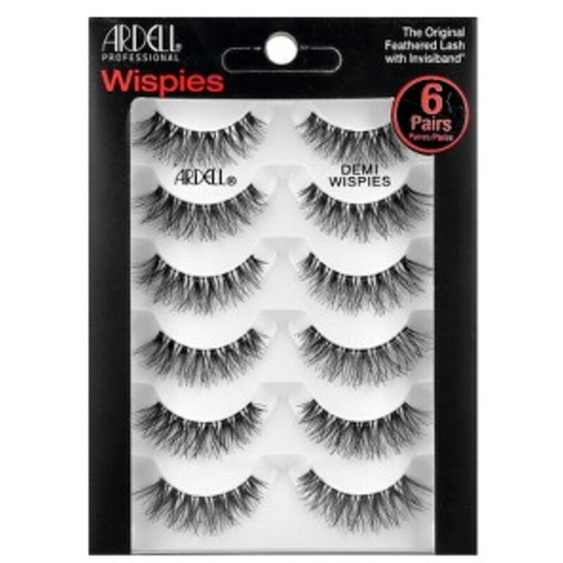 Ardell „Wispies Lashes“ blakstienos, 6 poros, „Demi Wispies“ – dirbtinės blakstienos
